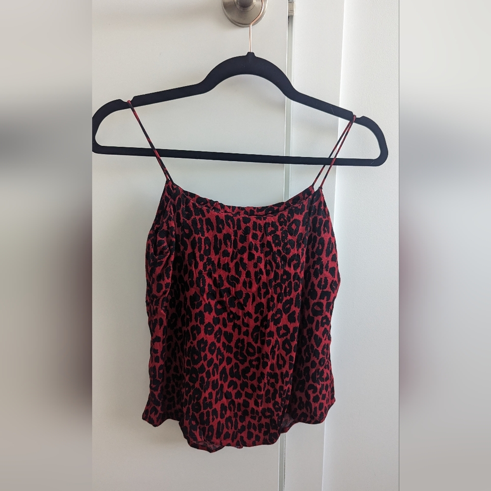 Reformation animal print top